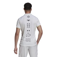 Поло теннисное Adidas Paris Heat.Rdy Tennis Freelift Polo M - white/pulse lime