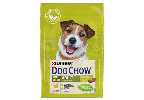 Purina Dog Chow сухой корм для взрослых собак мелких пород (курица) 2,5 кг