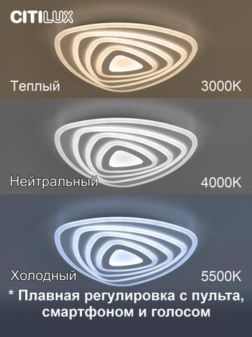 Потолочный светодиодный светильник Citilux Триест Смарт CL737A34E