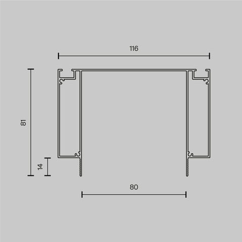 Комплектующие для светильника Maytoni ALM-11681-PL-B-2M