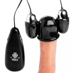 Вибратор для головки полового члена Trinity Vibes Multi Speed Vibrating Penis Head Teaser, черный, 5.7х3 см