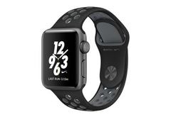 Apple Watch Nike+ 38 мм, корпус из алюминия цвета серый космос, спортивный ремешок Nike цвета чёрный/холодный серый