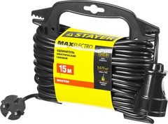 Удлинитель на рамке MF 207, 15 м, 2200 Вт, 1 гнездо, ПВС 2х0,75 мм2, STAYER (55014-15)