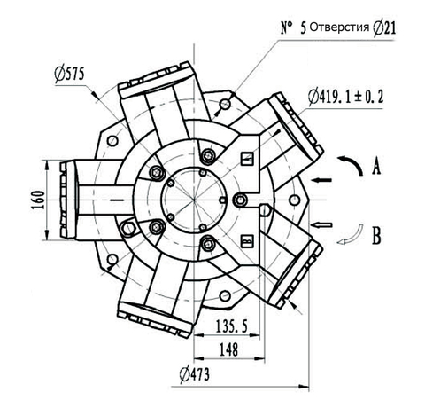 Гидромотор IMB 125-1600