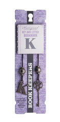 Bookmark Antiqued: Key and Letter  - Letter K