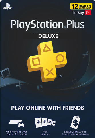 Playstation Store Турция: 12-месячная подписка PlayStation Plus Deluxe [услуга покупки подписки в аккаунт PSN Турция]