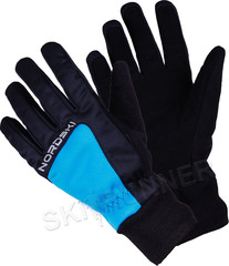 Теплые лыжные перчатки Nordski Arctic Black-Blue 2022-23