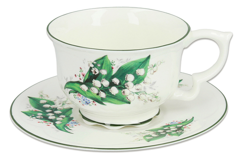 Чайная пара 340мл Carmani Ландыш