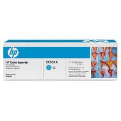 Картридж HP CC531A cyan - тонер-картридж для HP Color LaserJet CM2320, CM2320fxi, CM2320nf, CP2025, CP2025dn, CP2025n (голубой, 2800 стр.)