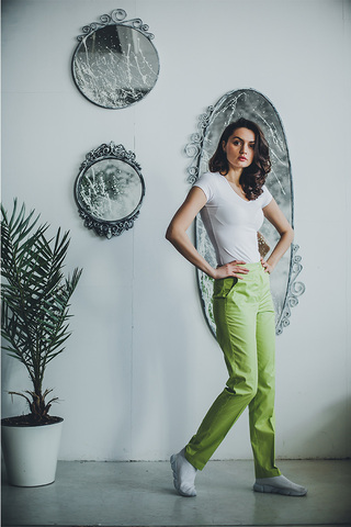 Брюки женские м510 toray твил лайм508