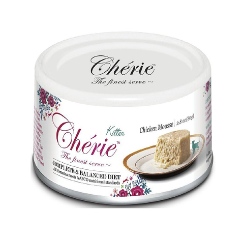 Pettric Cherie COMPLETE&BALANCED DIET влажный корм мусс из куриного мяса, для котят,80 г.