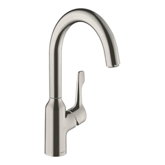 Hansgrohe Focus M43 71812800 Кухонный смеситель однорычажный, 220, Eco, 1jet сталь фото
