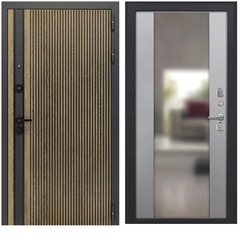 Купить Входная дверь Rosna - Алиса ПВХ софт грей с зеркалом