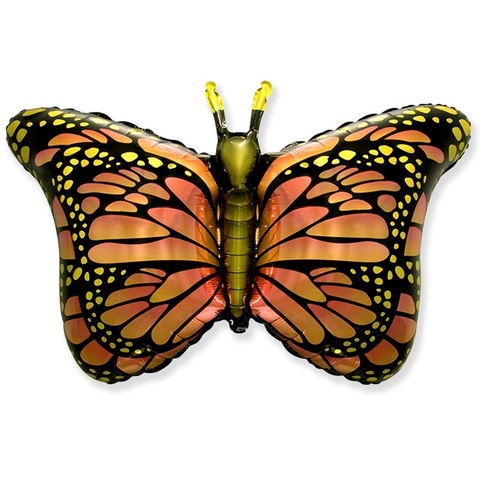 Шар Фигура Бабочка крылья оранжевые
