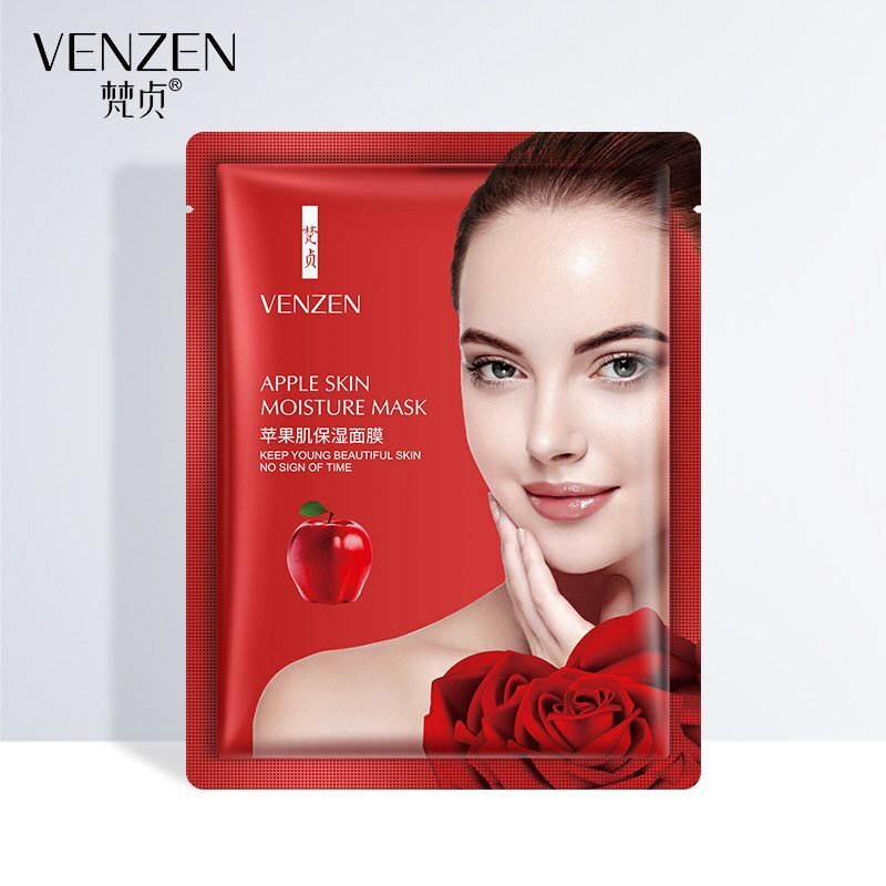 

Увлажняющая тканевая маска для лица VENZEN c экстрактом яблока