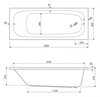 Cezares ECO-180-80-41-W37 Акриловая ванна, 180x80x41