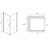 Abber Sonnenstrand AG04080M-S75M Душевой уголок, 80x75x195