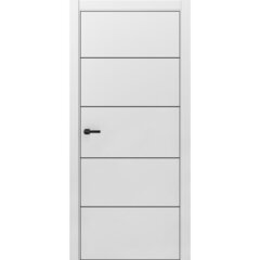 Купить Межкомнатная дверь ПЭТ Silk-4 светло-серая глухая