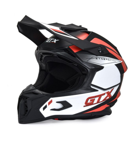 Шлем (кроссовый) GTX 635 черный/белый матовый L