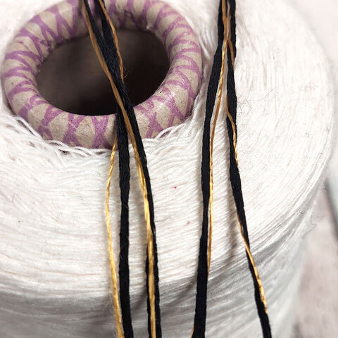 Смотка хлопок/па 200 черный с золотом