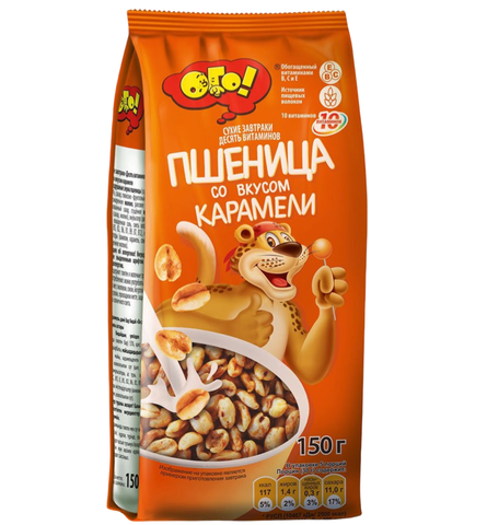 ОГО ! Воздушная пшеница со вкусом Карамели 150гр