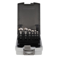 Набор зенковок 120° 6,3-20,5мм 3z HSSE-Co5 6шт H-Tools 890806EHT