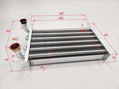 Теплообменник основной для ELECTROLUX Quantum 32Fi (TURBO) (арт. BI1562 104)