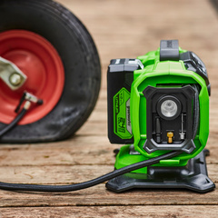 Компрессор автомобильный Greenworks ACG301 24V/12V аккумуляторный, без АКБ и ЗУ