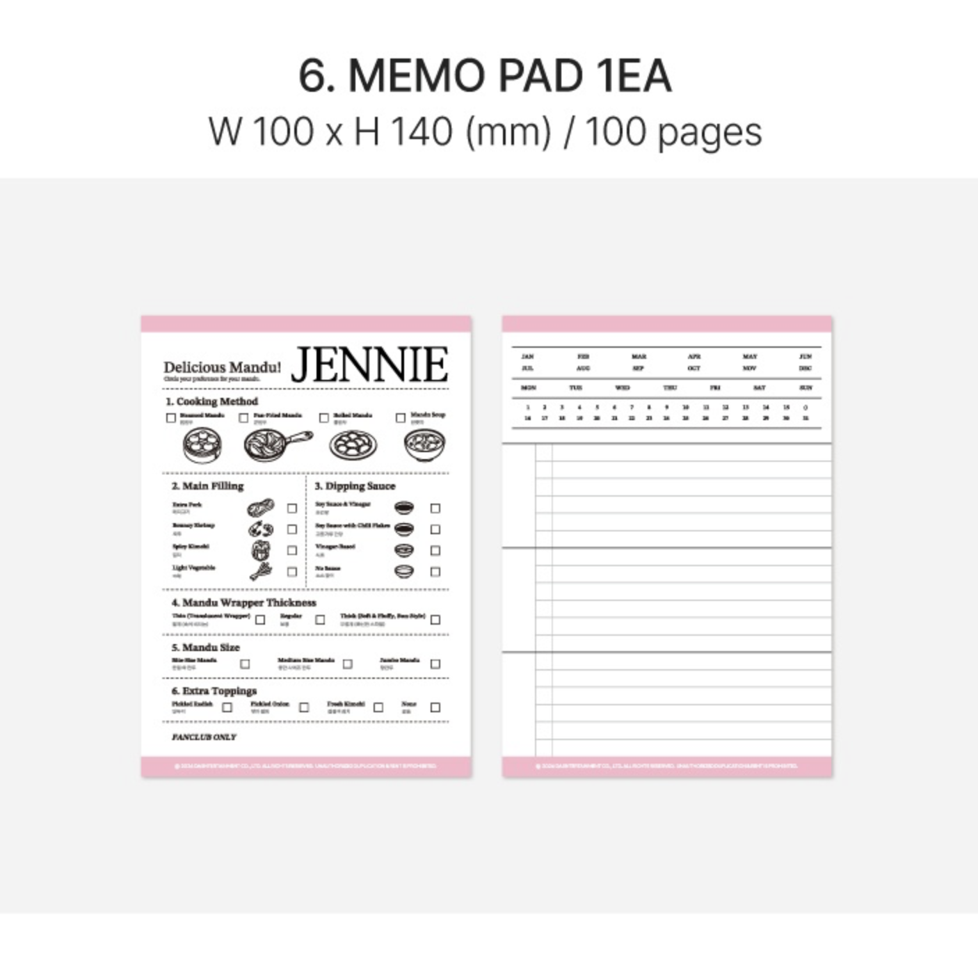 Купить Членство JENNIE MEMBERSHIP | Stars Store K-POP интернет-магазин