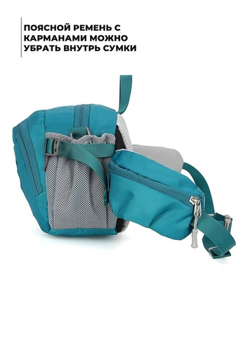 Картинка сумка поясная Ai One 6418 Green - 4