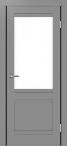 Турин_502U.21.30 ЭКО-шпон Серый-LACбелый/Щит МДФ