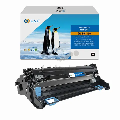 Блок барабана G&G GG-DK-1150 для Kyocera P2040dn, P2040dw, P2235dn, P2235dw, M2040dn, M2540dn, M2540dw, M2135dn, M2635dn, M2635dw, M2640idw, M2735dw (Аналог Kyocera DK-1150, 302RV9301x) 100k
