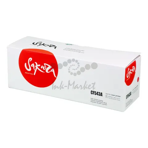 Картридж Sakura CF543A (203A) для HP, пурпурный, 1300 к.