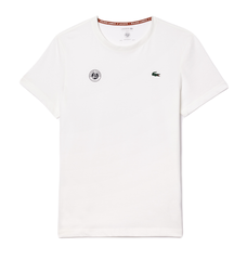 Теннисная футболка Lacoste Ultra-Dry Sport Roland Garros Edition - white