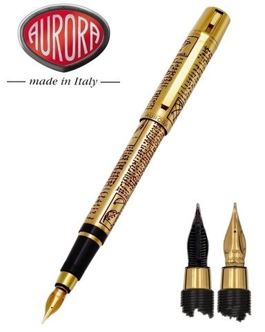 Ручка перьевая Aurora Leonardo da Vinci Gold GT, F (AU-939F)