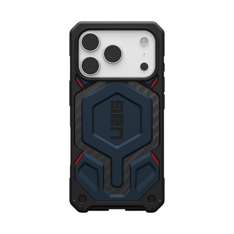 Чехол Uag Monarch Pro Case для iPhone 17 Pro, Красный | Carbon Fiber Mallard/Red/Monarch Pro