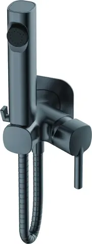 Смеситель с гигиеническим душем HAIBA HB5518-3 графит