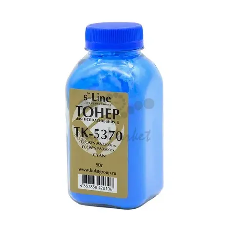 Тонер Kyocera ECOSYS MA3500cix/PA3500cx банка 90г TK-5370 Cyan БУЛАТ s-Line