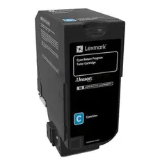 Тонер-картридж Lexmark 74C5HCE голубой для Lexmark CS725de, CS720de, CX725de, CX725dhe (74C5HCE | 74C0H20 | 74C5HC0) — фото 2