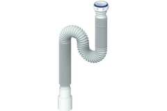 Гофра UNICORN для сифона 1500мм (Ø40) х (Ø40/50) С ГАЙКОЙ 1 1/2 D155