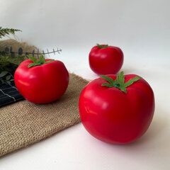 Помидор, томат крупный, Овощи декоративные, муляжи, 7,5 см, набор 3 штуки.