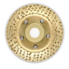 74-0-532 Круг шлиф. чашечный по дереву карбид вольфрама, выгнутый, 8 зерно FEPA, 125х22,2мм (РемоКолор)