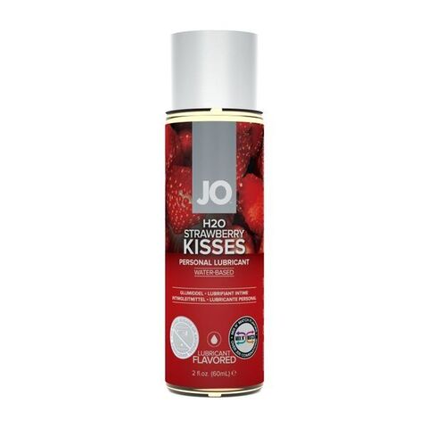 JO H2O Flavored Strawberry Kiss, 60ml Ароматизированный лубрикант Клубника на водной основе