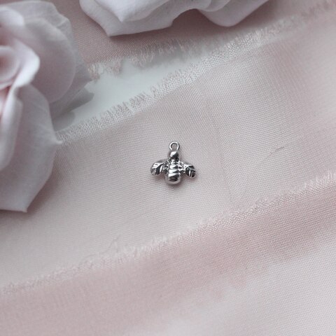 Подвеска Пчела 8 мм, родий, П321