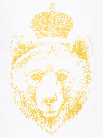 Футболка «Царь - Мишка!» белого цвета