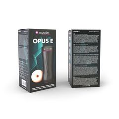 Мастурбатор-анус Opus E Donut с возможностью подключения электростимуляции - 