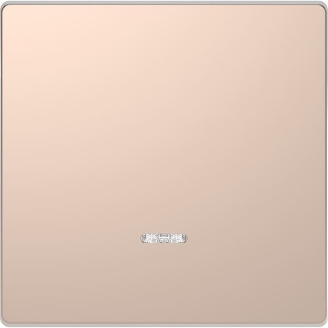 Клавиша одинарная с линзой для LED модуля. Цвет Шампань. Merten D-Life System Design. MTN3320-6051