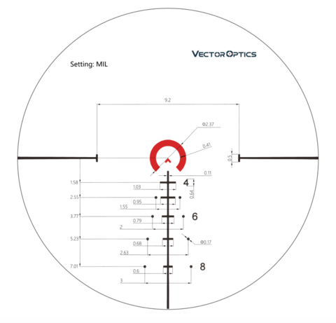 Vector Optics Continental 1-6x28 FFP ED Zero Stop 34мм