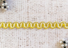 Тесьма вязаная отделочная с люрексом, ш. 1 см.