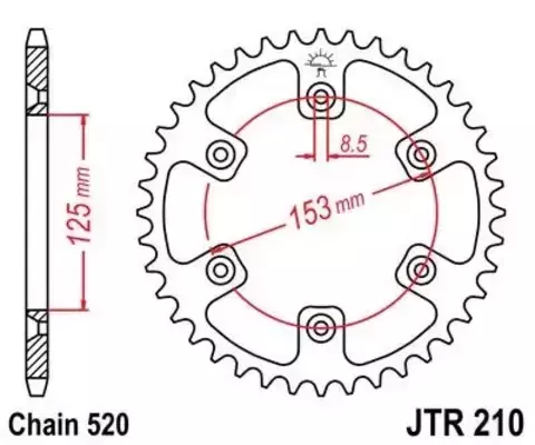 Звезда ведомая JTR210 42